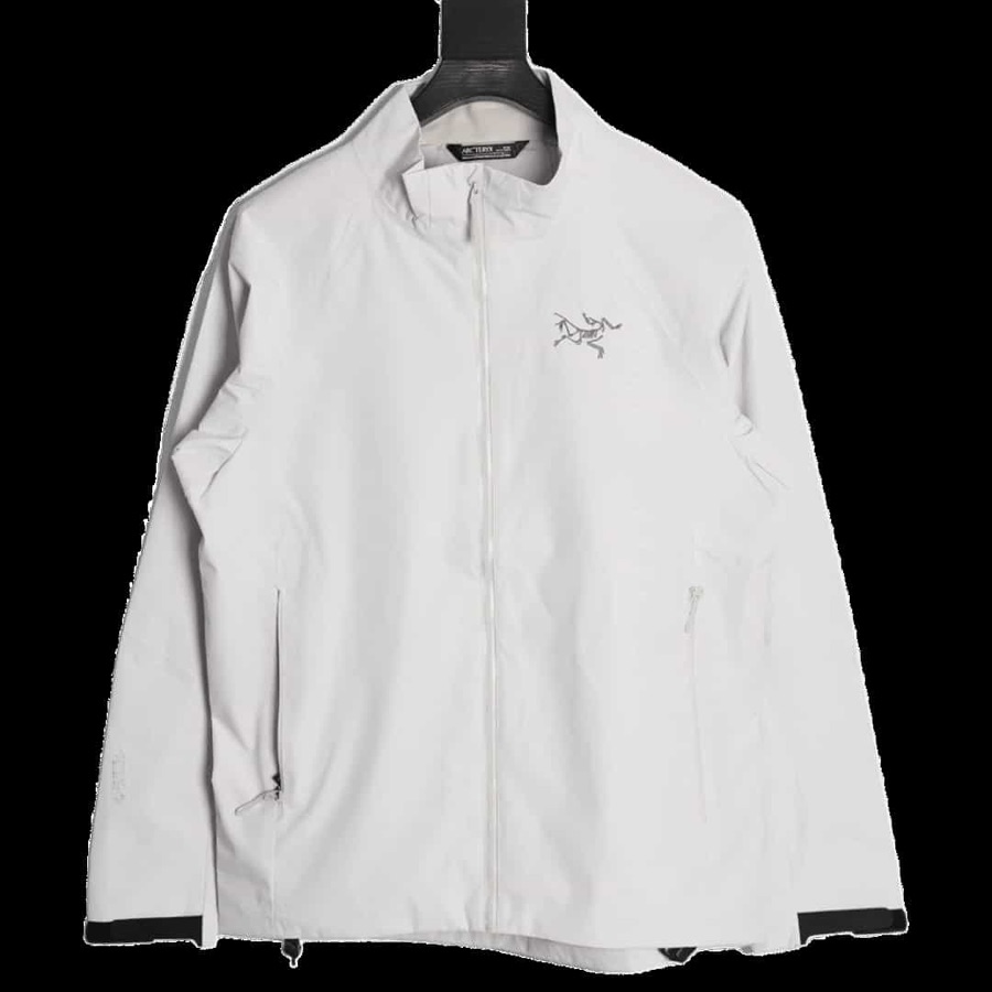 Seller listing photo for White stand-collar jacket