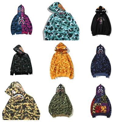 Seller listing image for Casual camo shark hoodie