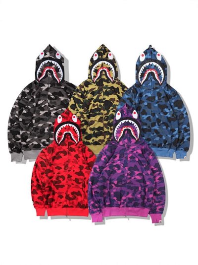 Seller listing image for Five-colour shark zip collection