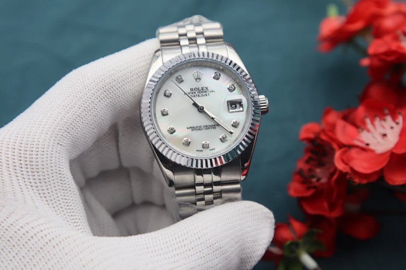Stored item-linked frame for Jubilee Datejust size collection