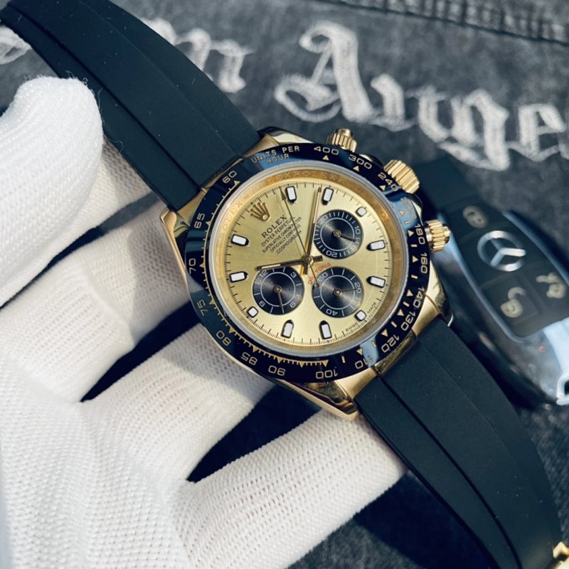Stored item-linked frame for Rubber-strap Daytona 40 mm